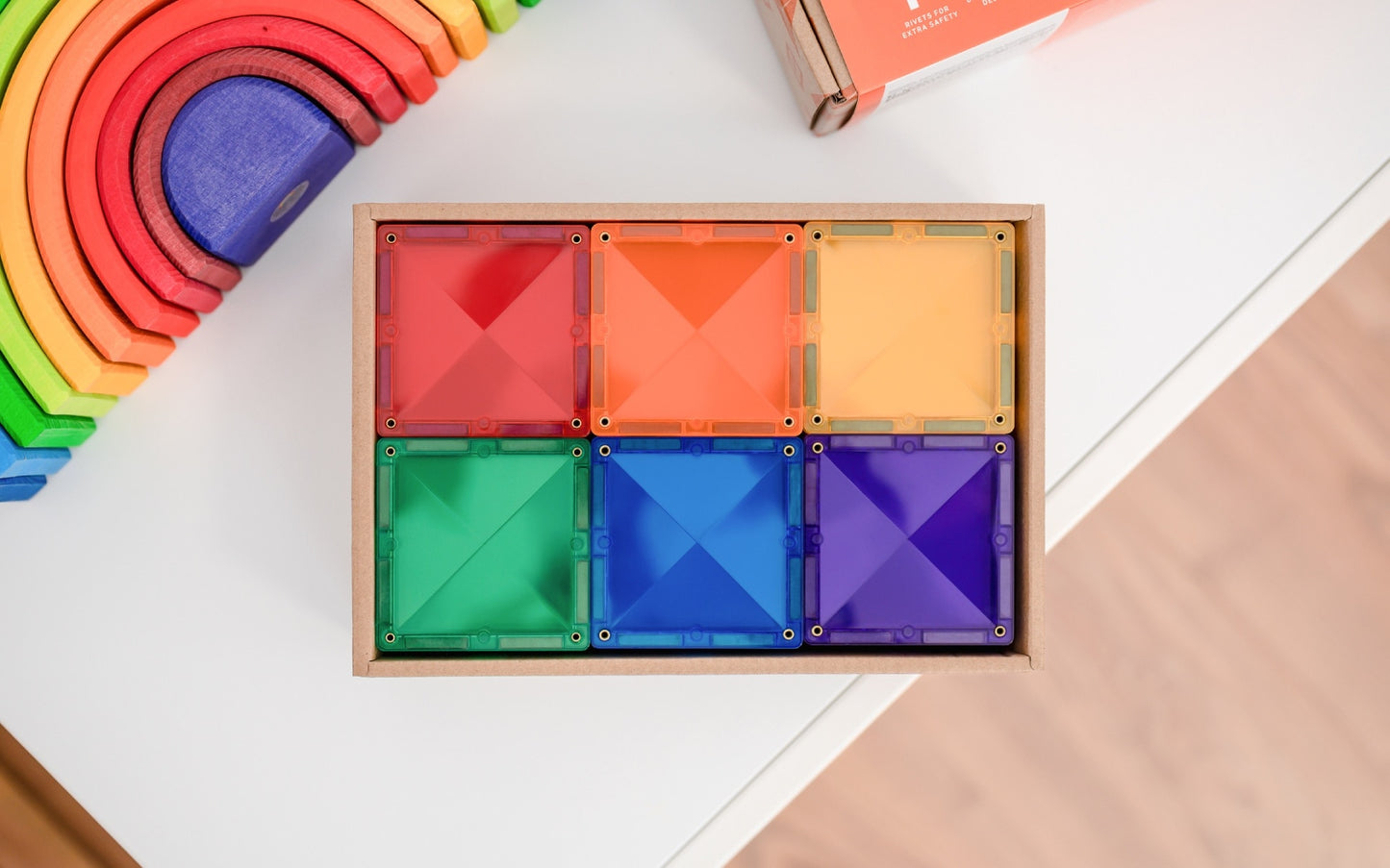 (PRE-ORDER) CONNETIX Rainbow Square Pack 42 pc