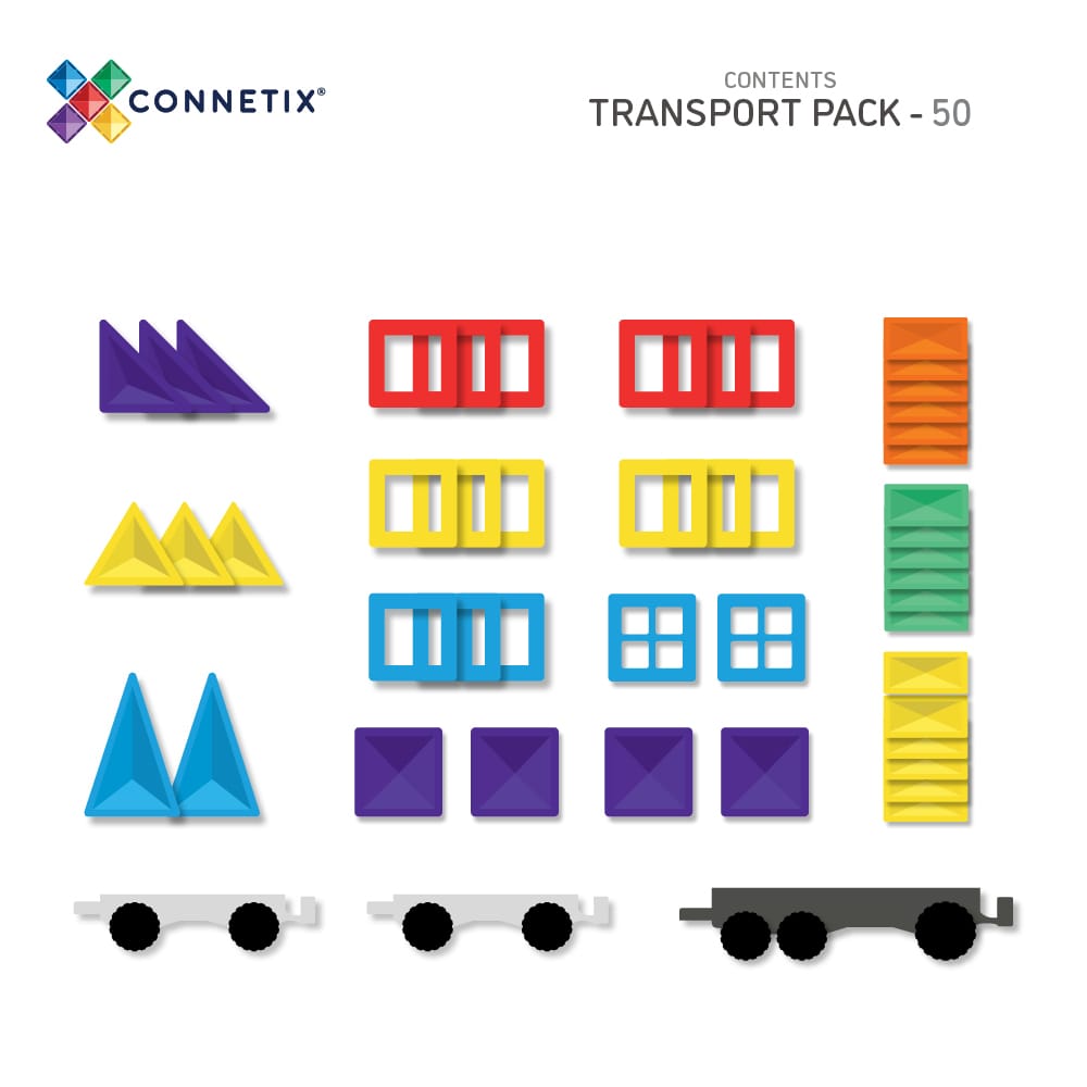 (PRE-ORDER) CONNETIX Rainbow Transport Pack 50 pc