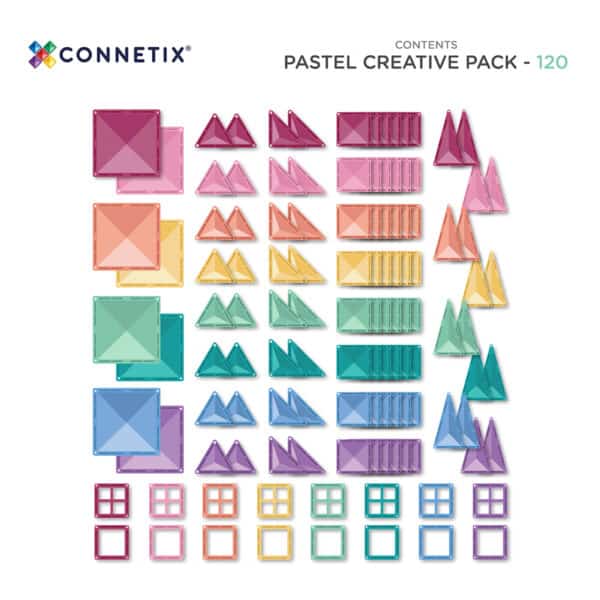 (PRE-ORDER) CONNETIX Pastel Creative Pack 120 pcs