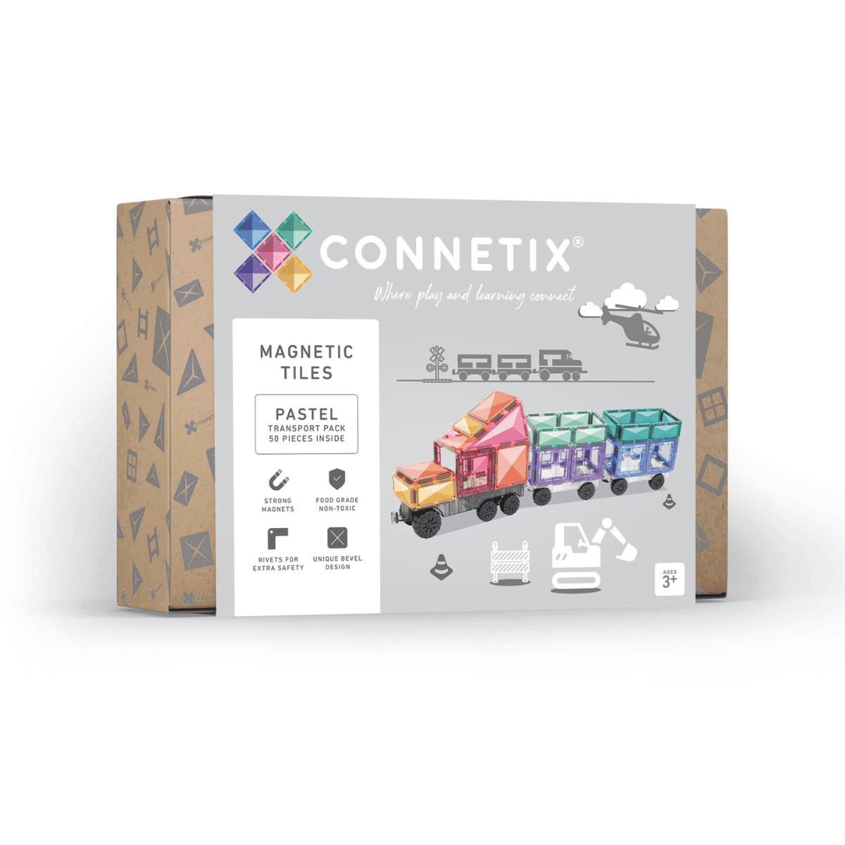 (PRE-ORDER) CONNETIX Pastel Transport Pack 50 pc