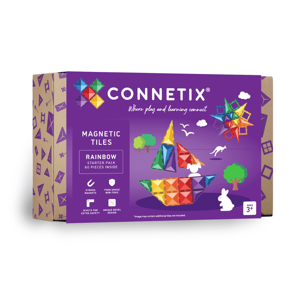 (PRE-ORDER) CONNETIX Rainbow Starter Pack 60 pc