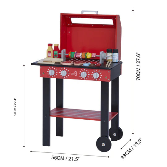 (PRE-ORDER)Teamson Kids Little Helper Backyard BBQ Grill Playset