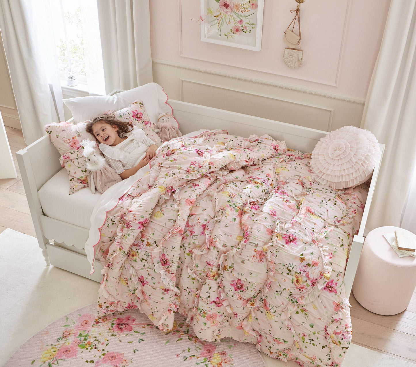 (Pre-Order) Pottery Barn Kids Monique Lhuillier Delphine Organic Sheet Set