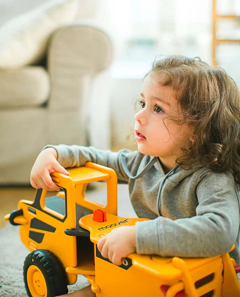(PRE-ORDER) MOOVER, Volvo Ride-On Truck - Yellow