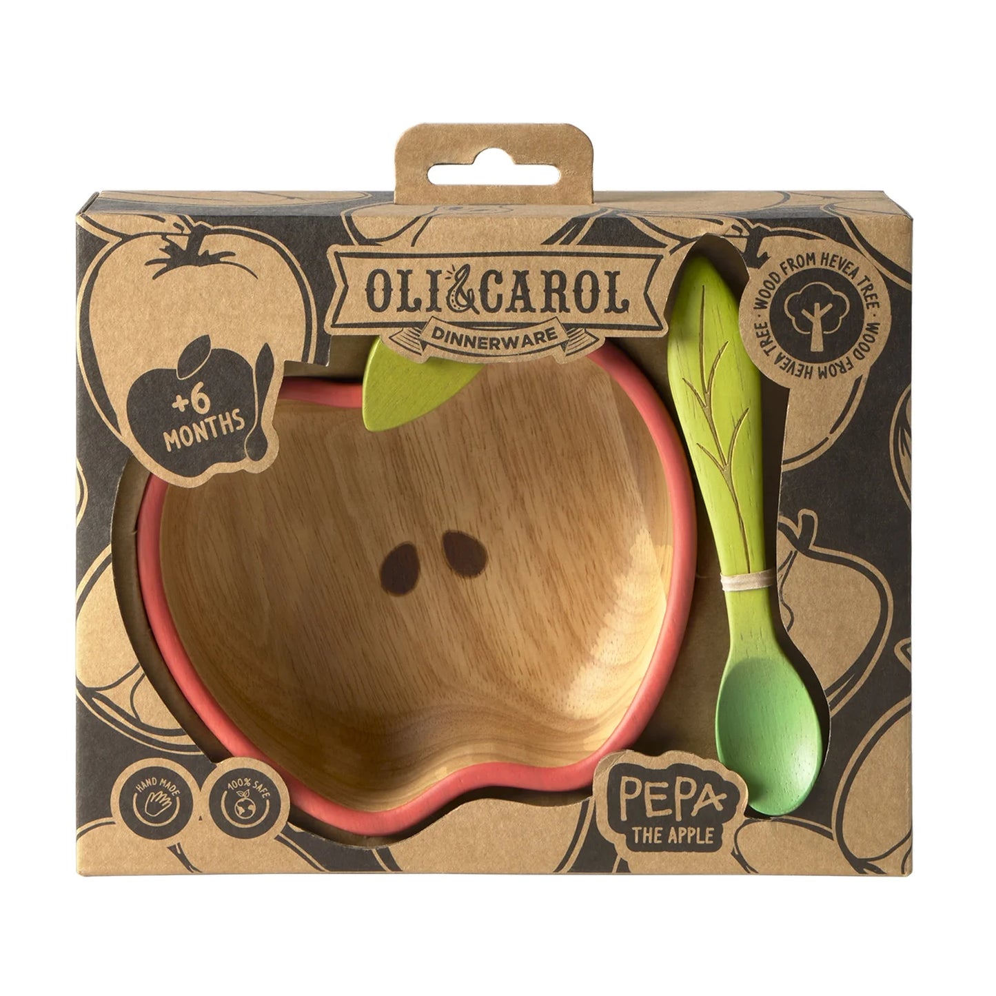 (Pre-Order) Oli&Carol Pepa The Apple Bowl & Spoon Set