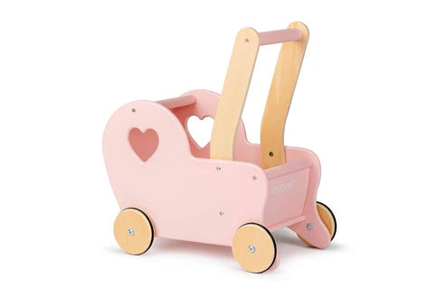 (IMPERFECT BOX) Dolls Stroller Pram- Heart Pink