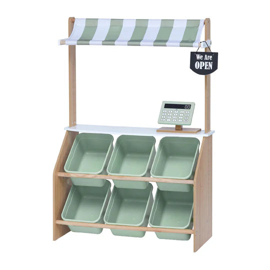 (PRE-ORDER)Teamson Kids Little Helper Play Farmer's Market Stand
