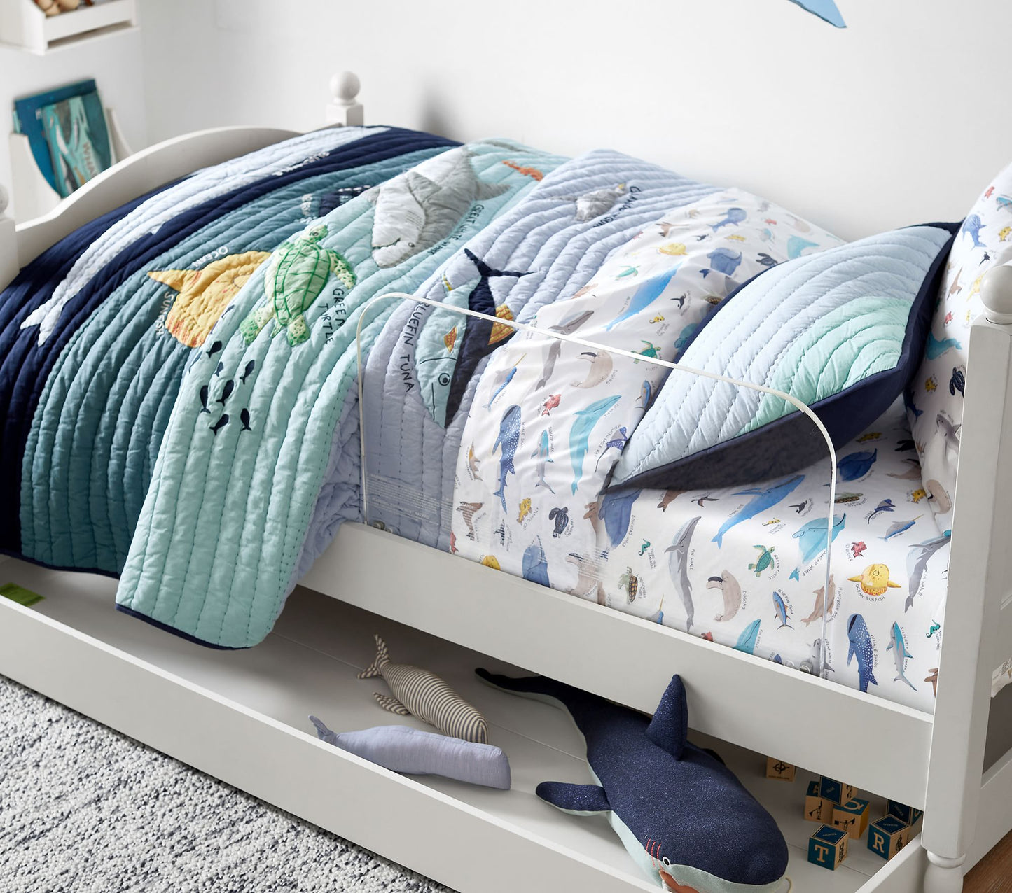 (Pre-Order) Pottery Barn Kids Save Our Seas Sheet Set & Pillowcases