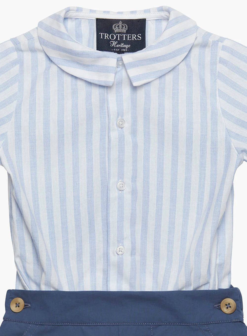 (Pre-Order) Trotters Navy/Pale Blue Stripe The Rupert Set