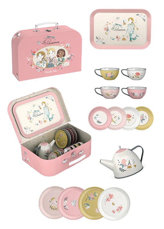 Moulin Roty Les Parisiennes Metal Tea Set