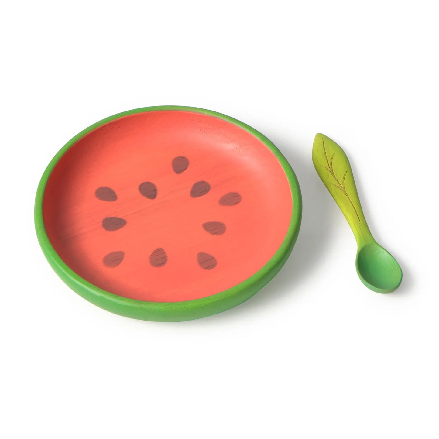 (Pre-Order) Oli&Carol Wally the Watermelon Plate, Spoon Set
