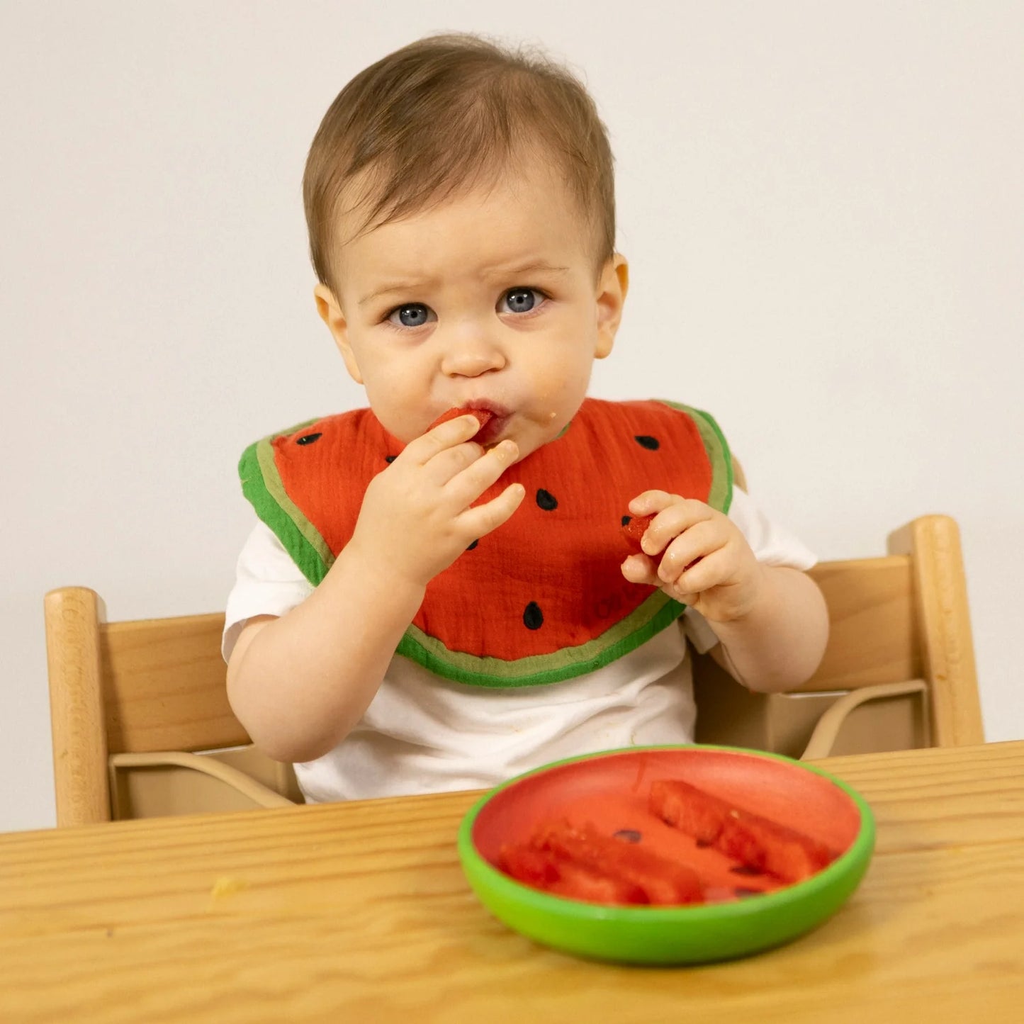 (Pre-Order) Oli&Carol Wally the Watermelon Plate, Spoon Set