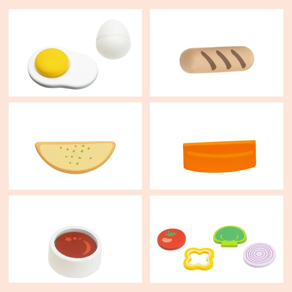 (Pre-Order) Woody Puddy  First Pretend Play Hamburger Set