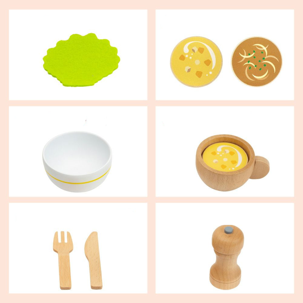 (Pre-Order) Woody Puddy  First Pretend Play Hamburger Set