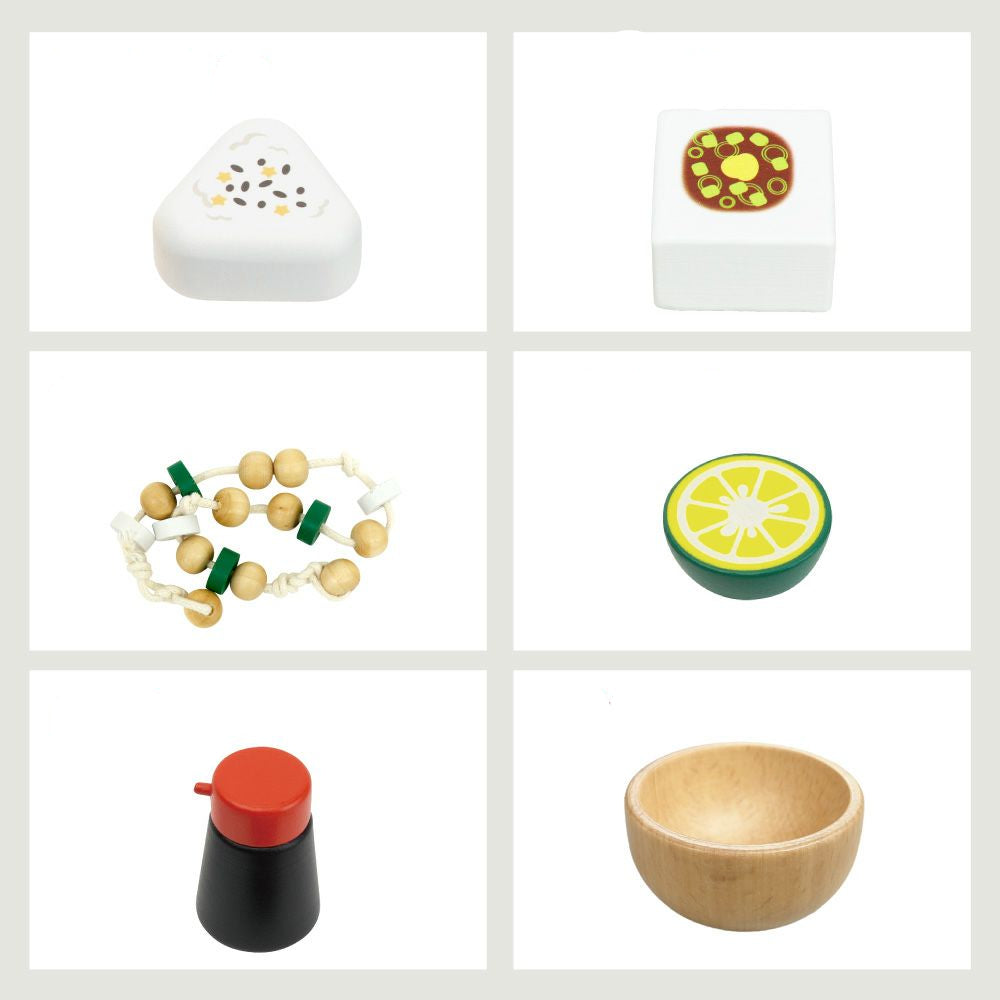 (Pre-Order) Woody Puddy First Pretend Play Japanese Food Set