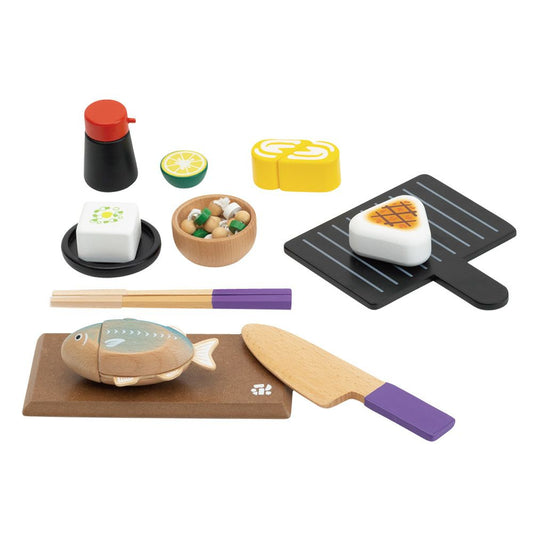 (Pre-Order) Woody Puddy First Pretend Play Japanese Food Set