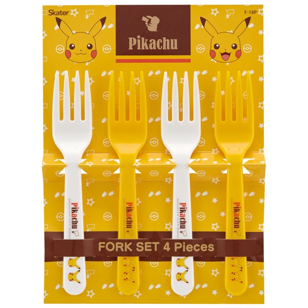 (Pre-Order) Skater Skater Fork 4-Piece Set Pikachu