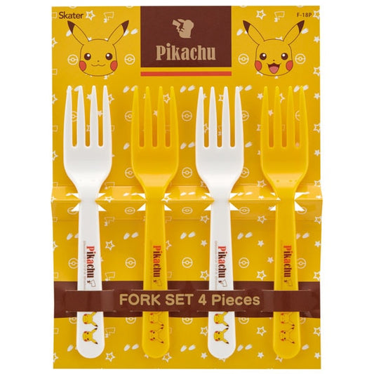 (Pre-Order) Skater Skater Fork 4-Piece Set Pikachu