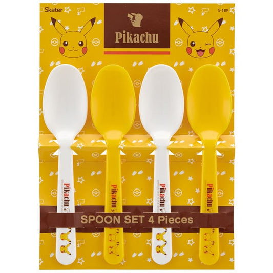(Pre-Order) Skater Skater Spoon Set of 4 Pikachu