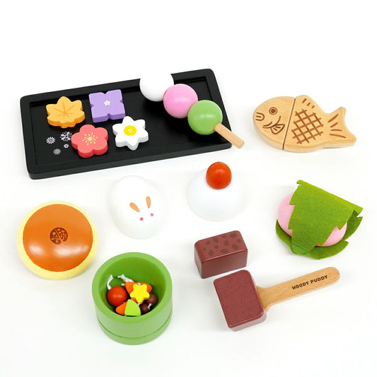 (Pre-Order) Woody Puddy First Pretend Play Japanese Sweets Set