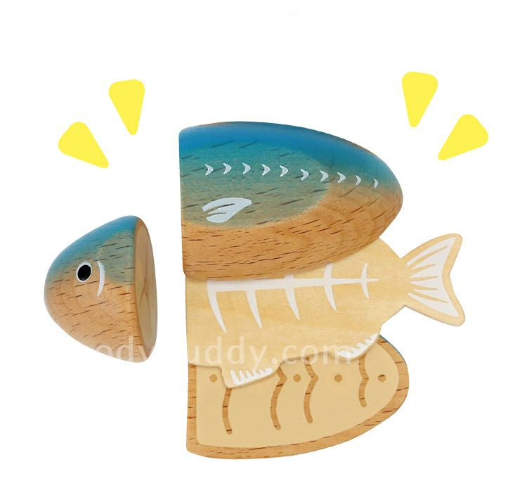 (Pre-Order) Woody Puddy First Pretend Play Grilled Fish Set