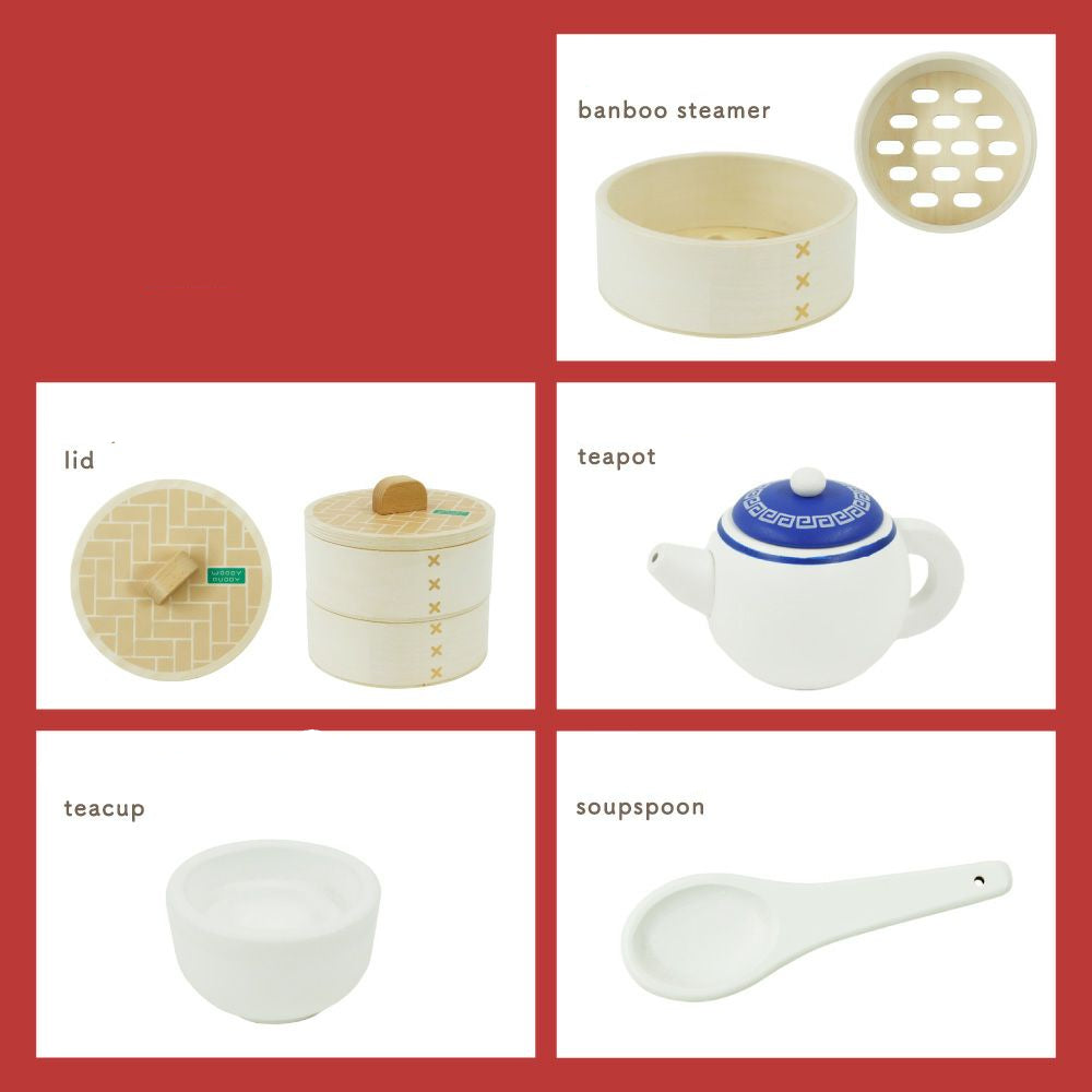 (Pre-Order) Woody Puddy First Play House Dim Sum Set