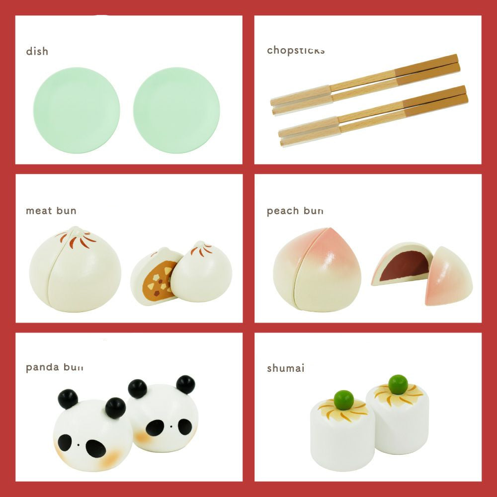 (Pre-Order) Woody Puddy First Play House Dim Sum Set