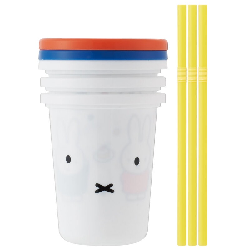 (Pre-Order) Skater Miffy 21 Tumbler with Straw, 320ml, Set of 3