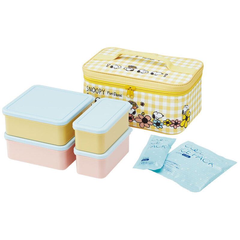 (Pre-Order) Skater Snoopy Picnic Lunch Set with Cooler Bag