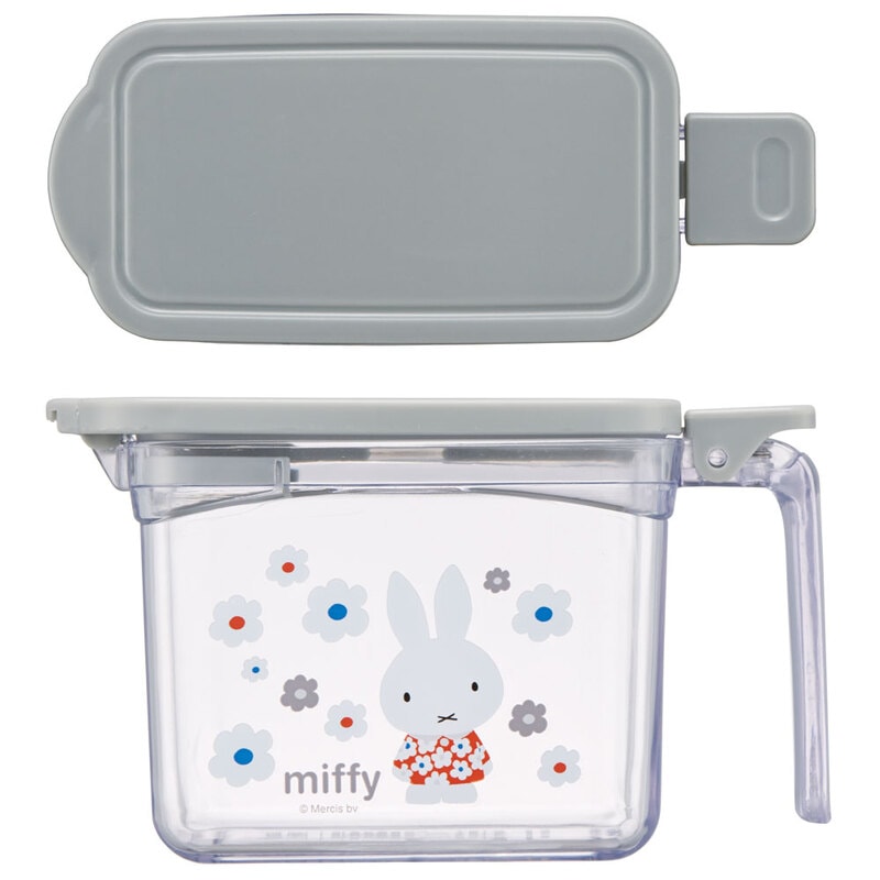 (Pre-Order) Skater 380ml Condiment Pot with One-Push Opening, Perfect for Sugar and Salt,Miffy, and Bunny Designs