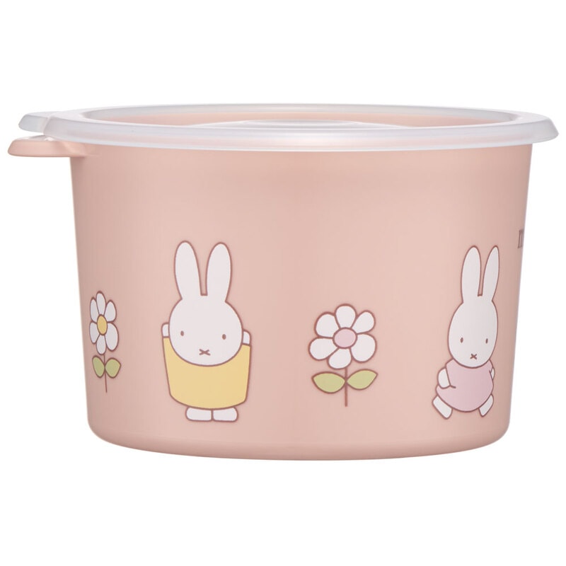 (Pre-Order) One-touch airtight food storage container, small, 600ml, plastic, Miffy Bunny design
