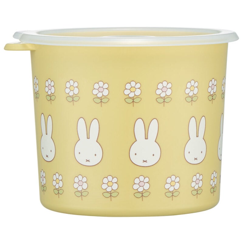 (Pre-Order) Skater One-touch airtight food storage container, medium size, 800ml, plastic, Miffy Bunny design