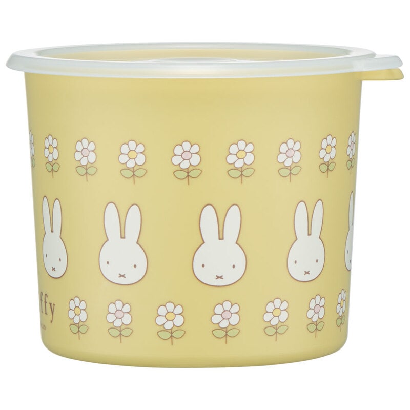(Pre-Order) Skater One-touch airtight food storage container, medium size, 800ml, plastic, Miffy Bunny design