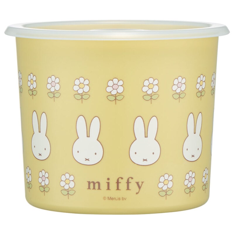 (Pre-Order) Skater One-touch airtight food storage container, medium size, 800ml, plastic, Miffy Bunny design