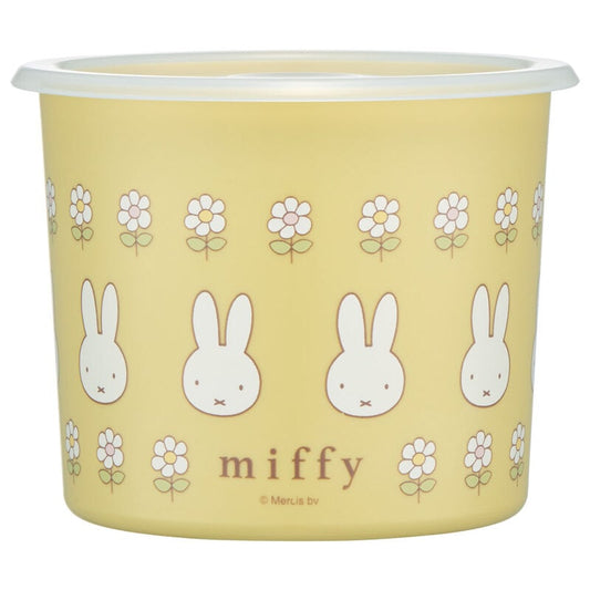 (Pre-Order) Skater One-touch airtight food storage container, medium size, 800ml, plastic, Miffy Bunny design