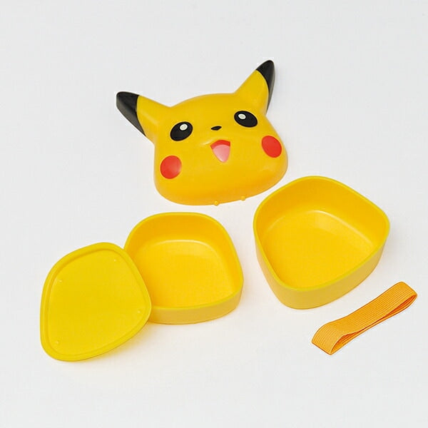 (Pre-Order) Skater Die-cut lunch box with inner liner and belt Pokémon, and Pikachu