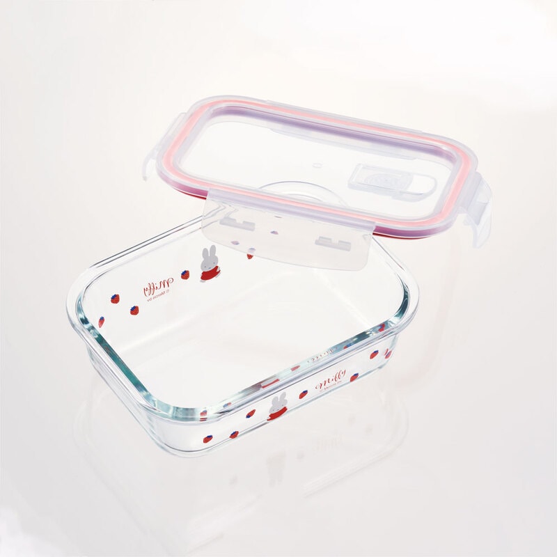 (Pre-Order) Skater Heat-resistant glass container, 650ml designed by Miffy