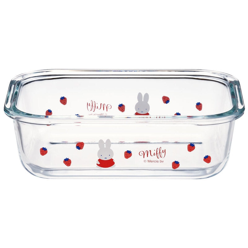 (Pre-Order) Skater Heat-resistant glass container, 650ml designed by Miffy