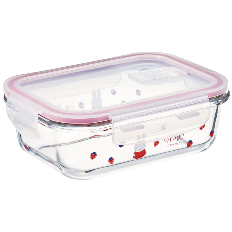 (Pre-Order) Skater Heat-resistant glass container, 650ml designed by Miffy