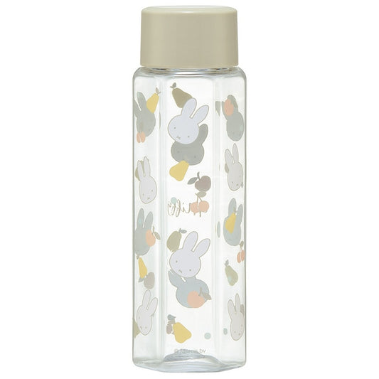 (Pre-Order) Skater Hexagonal Plastic Water Bottle, 250ml, Blow-Dry, Clear, for Adults, Kids, and Children, \ Miffy Bunny Design