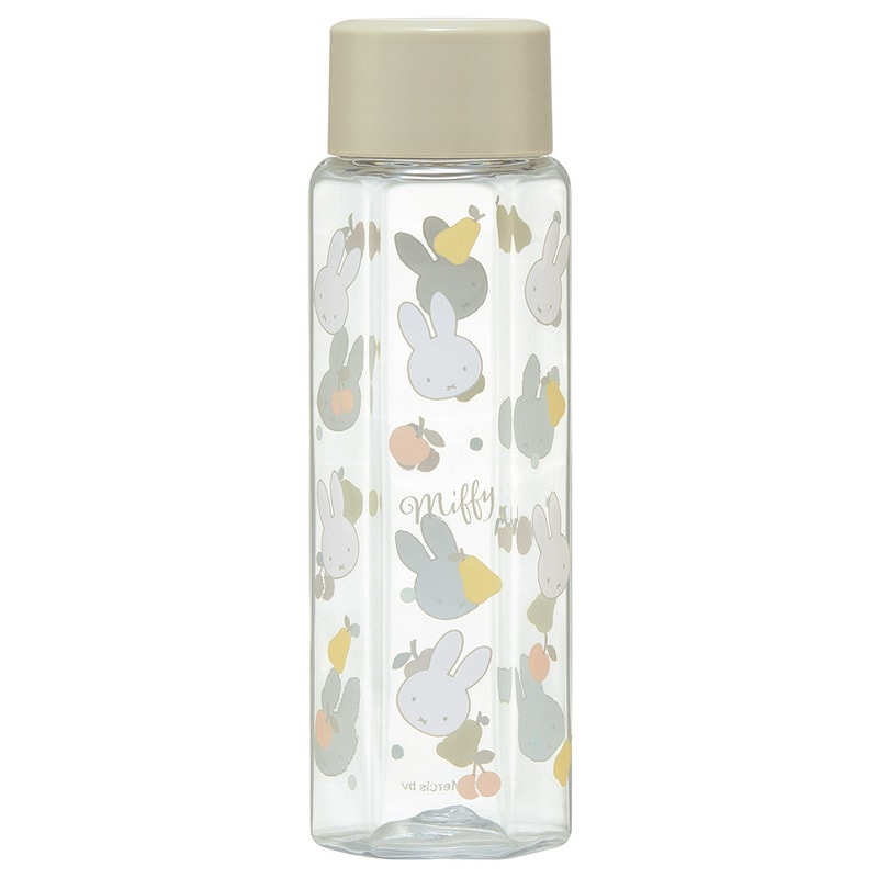 (Pre-Order) Skater Hexagonal Plastic Water Bottle, 250ml, Blow-Dry, Clear, for Adults, Kids, and Children, \ Miffy Bunny Design