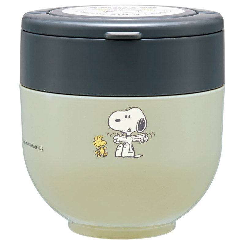 (Pre-Order) Skater Folding with Handle Warm Cold Insulation Rice Bowl Jar 540ml Snoopy