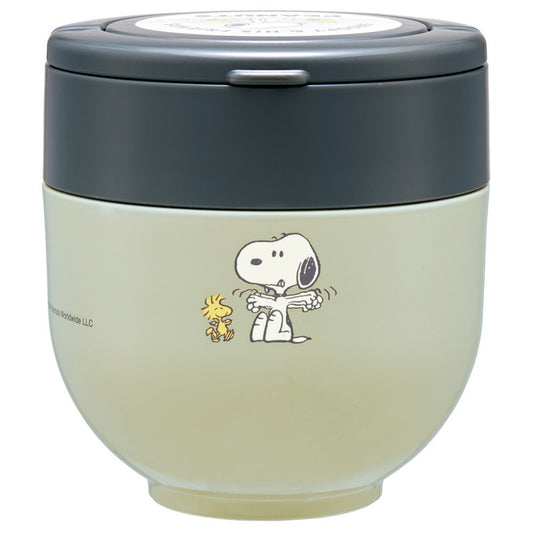 (Pre-Order) Skater Folding with Handle Warm Cold Insulation Rice Bowl Jar 540ml Snoopy