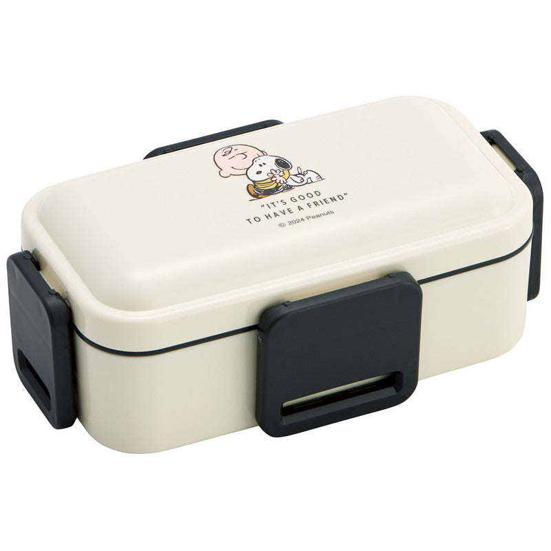 (Pre-Order) Skater Antibacterial fluffy lid bento box that prevents side dishes from collapsing 2 tiers/600ml Snoopy