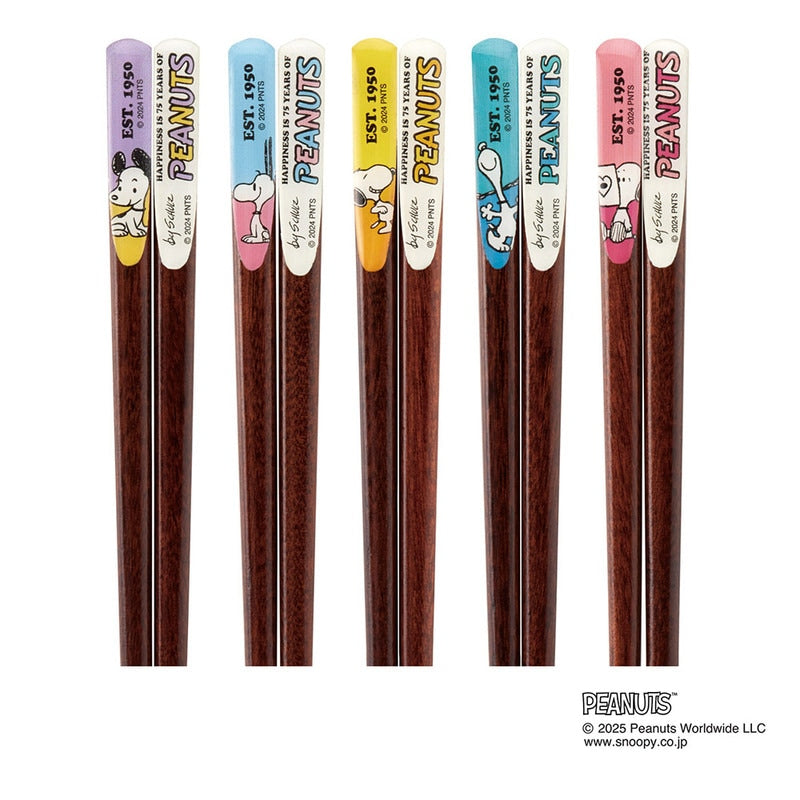 (Pre-Order) Skater Ten-shaved chopsticks 10-piece set Hashi chopsticks Ten-shaved chopsticks ten-carved adult 21cm Snoopy