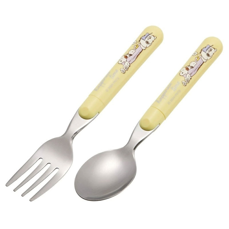 (Pre-Order) Skater Spoon Fork Set Character Kids Dishwasher Compatible Lunch Cutlery Snoopy