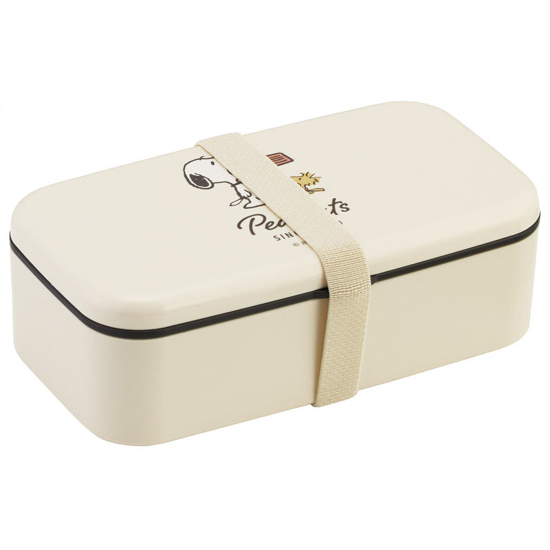 (Pre-Order) Skater Bento Box with Chopsticks 600ml 1 Tier Lunch Box Lunch Box 16.5cm Adult Child Biomass Snoopy