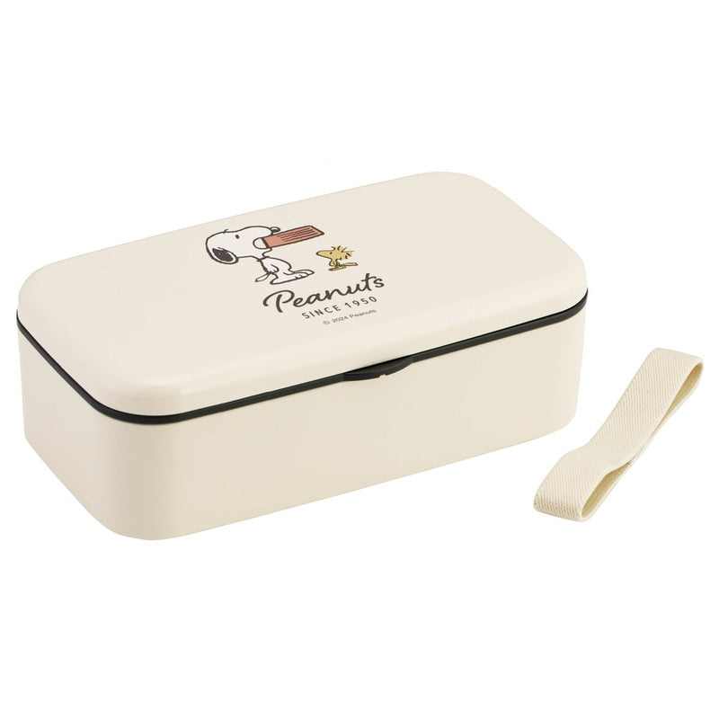 (Pre-Order) Skater Bento Box with Chopsticks 600ml 1 Tier Lunch Box Lunch Box 16.5cm Adult Child Biomass Snoopy