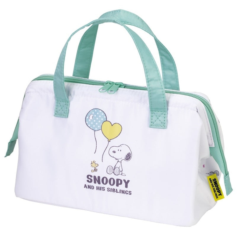 (Pre-Order) Skater Lunch bag cold insulation heat preservation fashionable gamakuchi lunch tote bag Snoopy