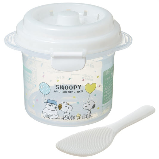 (Pre-Order) Skater Microwave Cookware, 1-Cup Rice Cooker Snoopy Balloon